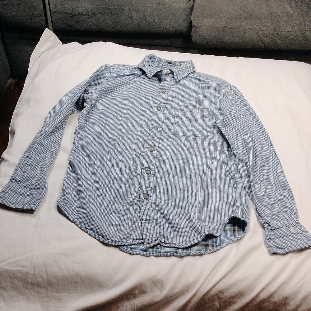Eddie Bauer men's long sleeved button down shirt size small